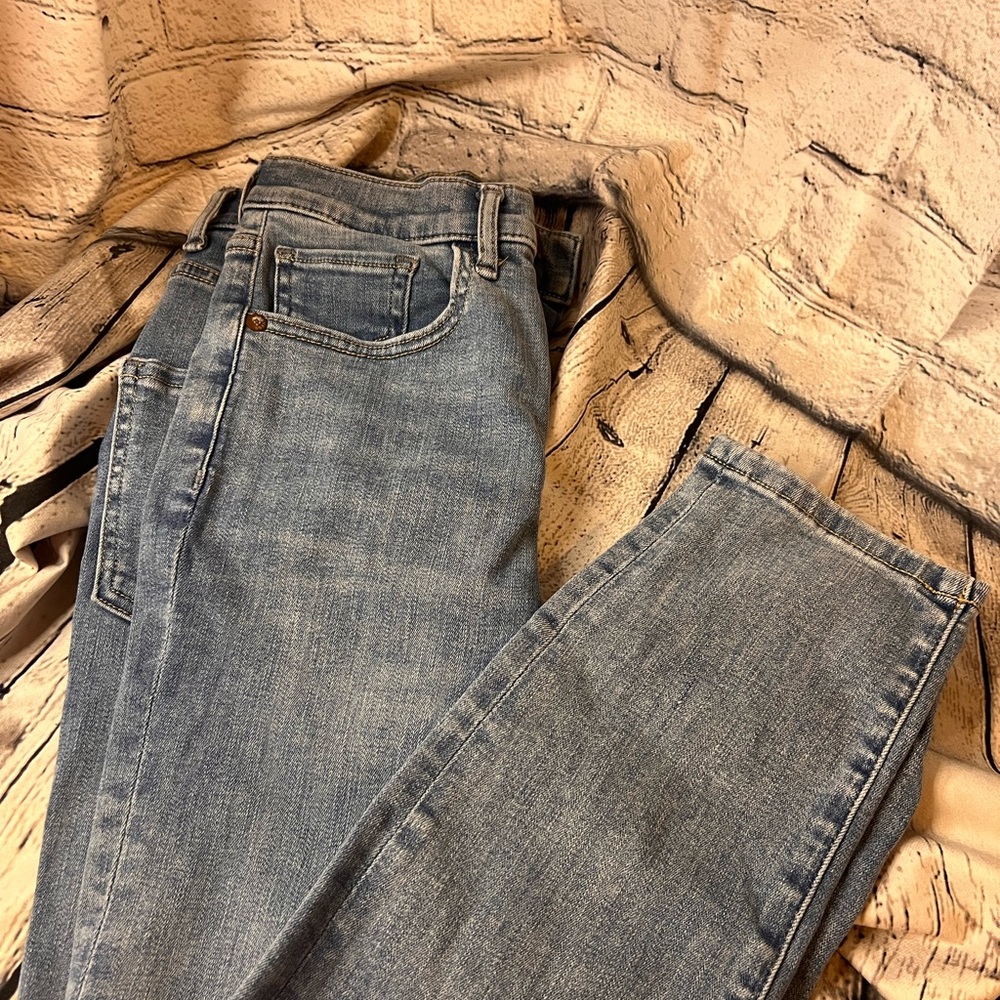 Express Classic Blue Straight Leg Jeans - Picture 1 of 7